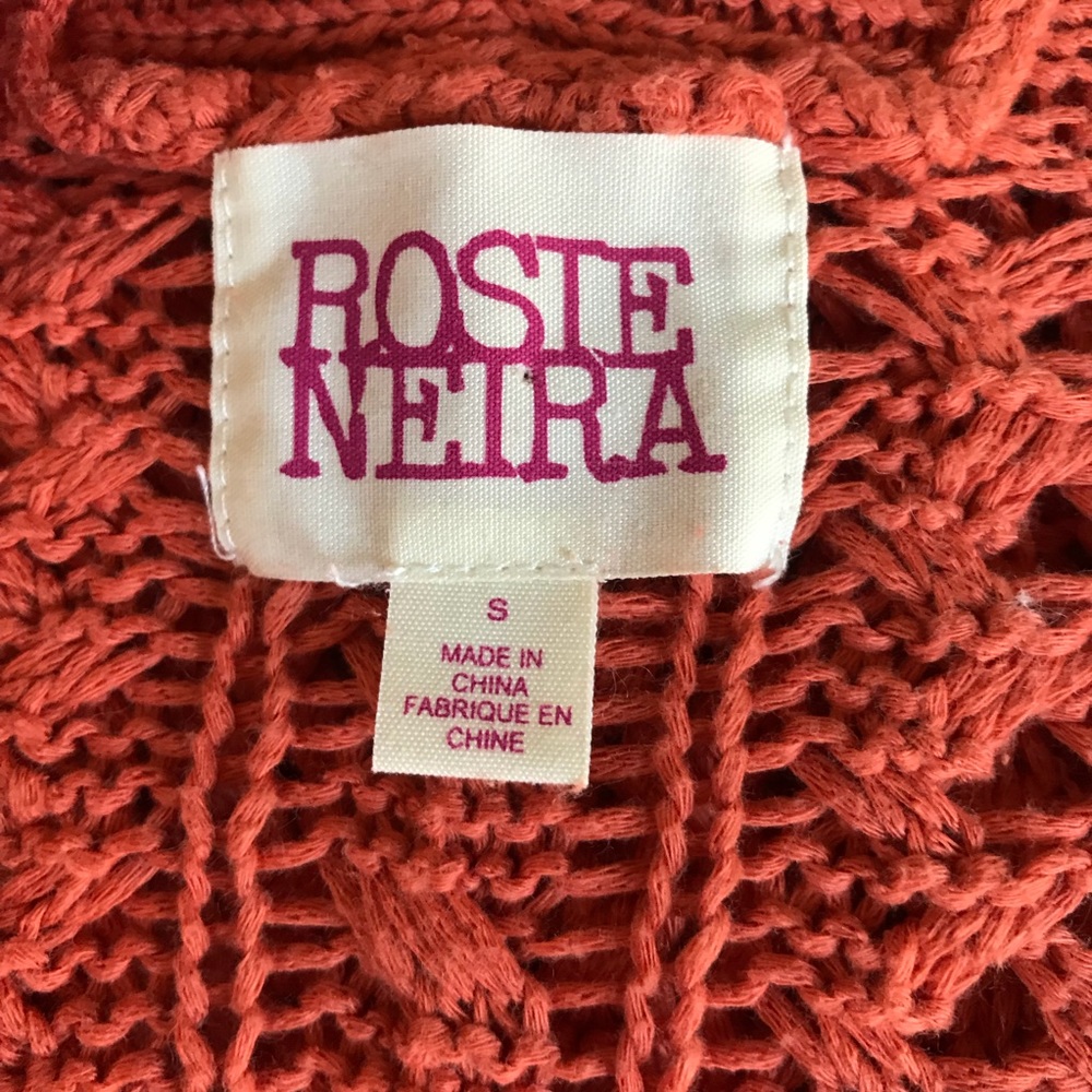 Anthropologie Rosie Neira Talmage Orange Cardigan - Picture 6 of 8